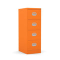 4 Drawer Filing Cabinet Metral locking  FCEC4F-orange