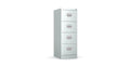 4 Drawer Filing Cabinet Metal locking  FCEC4F-silver