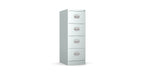 4 Drawer Filing Cabinet Metal locking  FCEC4F-silver