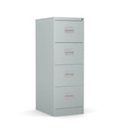 4 Drawer Filing Cabinet Metal locking  FCEC4F-silver