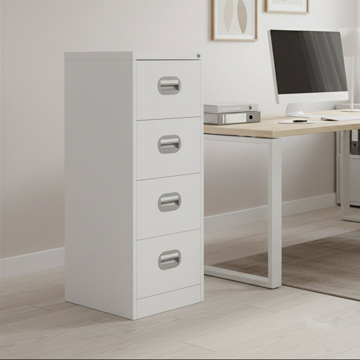 3 Drawer Filing Cabinet Metral locking  FCEC3F-Coffee