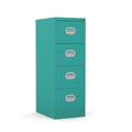 4 Drawer Filing Cabinet Metal locking  FCEC4F-verdigris