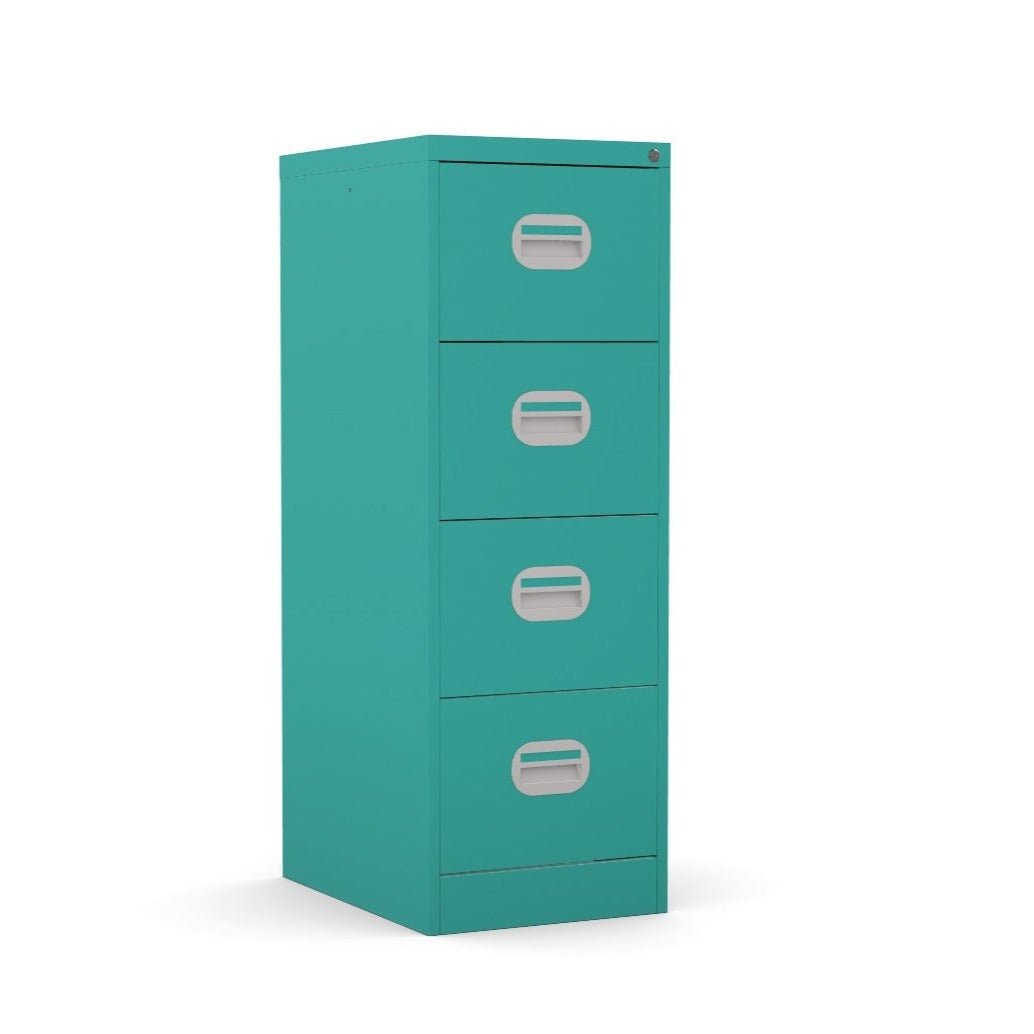 4 Drawer Filing Cabinet Metal locking  FCEC4F-verdigris