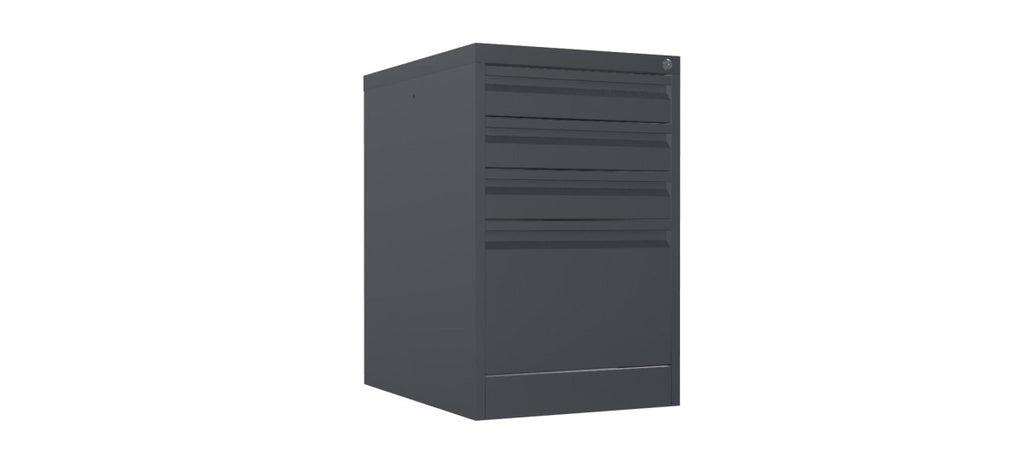 Home Filer Cabinet 4 Drawer (3 + 1) Locking Desk High FCLM1F-graphite