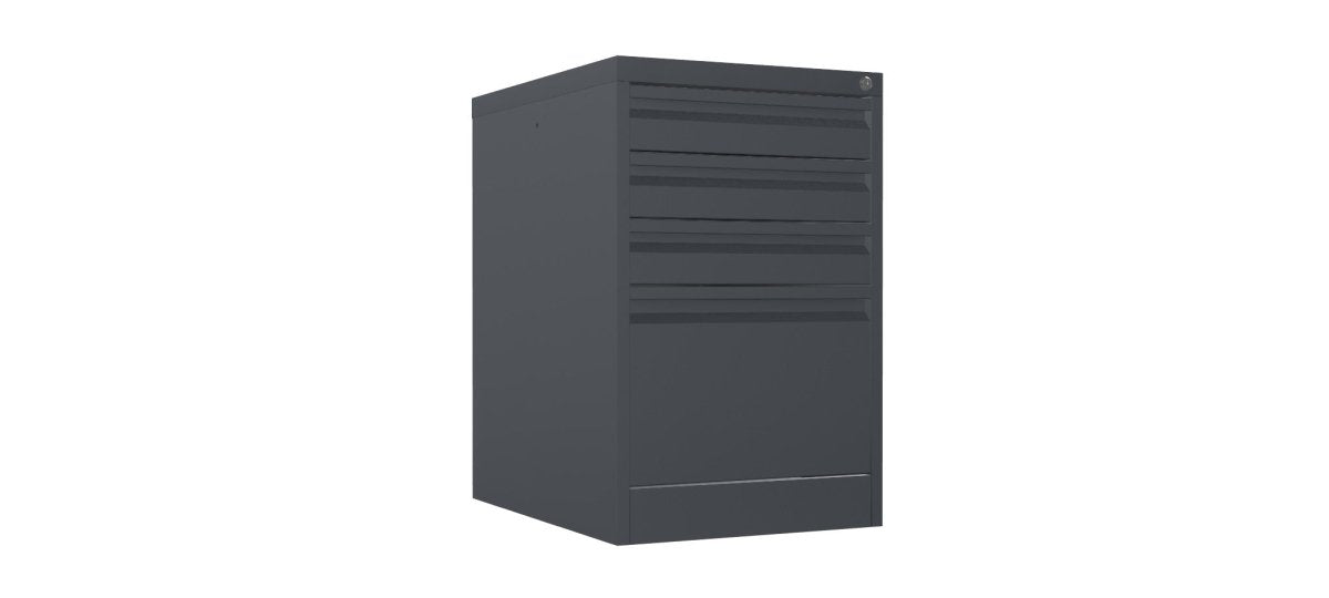 Home Filer Cabinet 4 Drawer (3 + 1) Locking Desk High FCLM1F-graphite