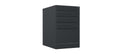 Home Filer Cabinet 4 Drawer (3 + 1) Locking Desk High FCLM1F-black