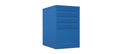 Home Filer Cabinet 4 Drawer (3 + 1) Locking Desk High FCLM1F-blue