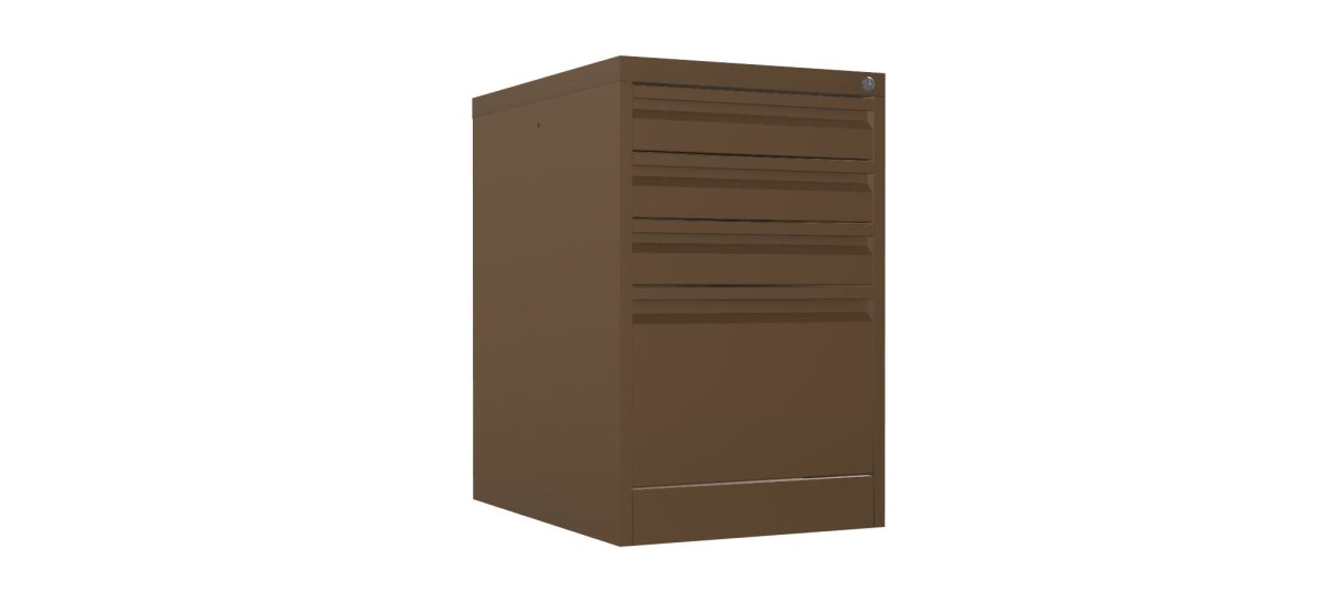 Home Filer Cabinet 4 Drawer (3 + 1) Locking Desk High FCLM1F-coffee