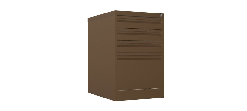 Home Filer Cabinet 4 Drawer (3 + 1) Locking Desk High FCLM1F-coffee