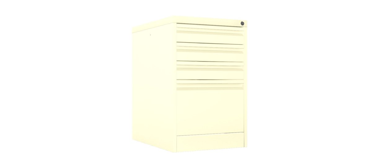 Home Filer Cabinet 4 Drawer (3 + 1) Locking Desk High FCLM1F-cream