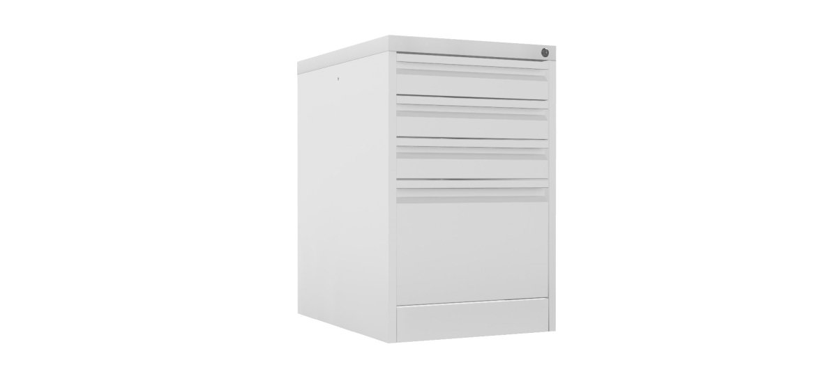 Home Filer Cabinet 4 Drawer (3 + 1) Locking Desk High FCLM1F-grey goose