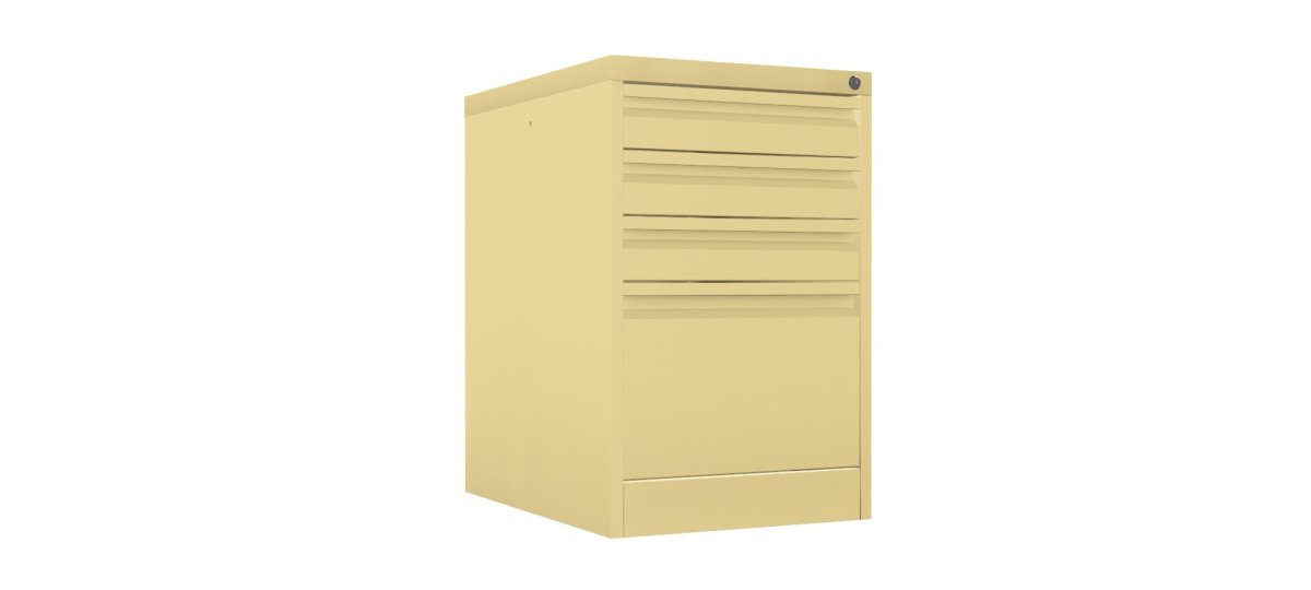 Home Filer Cabinet 4 Drawer (3 + 1) Locking Desk High FCLM1F-green beige