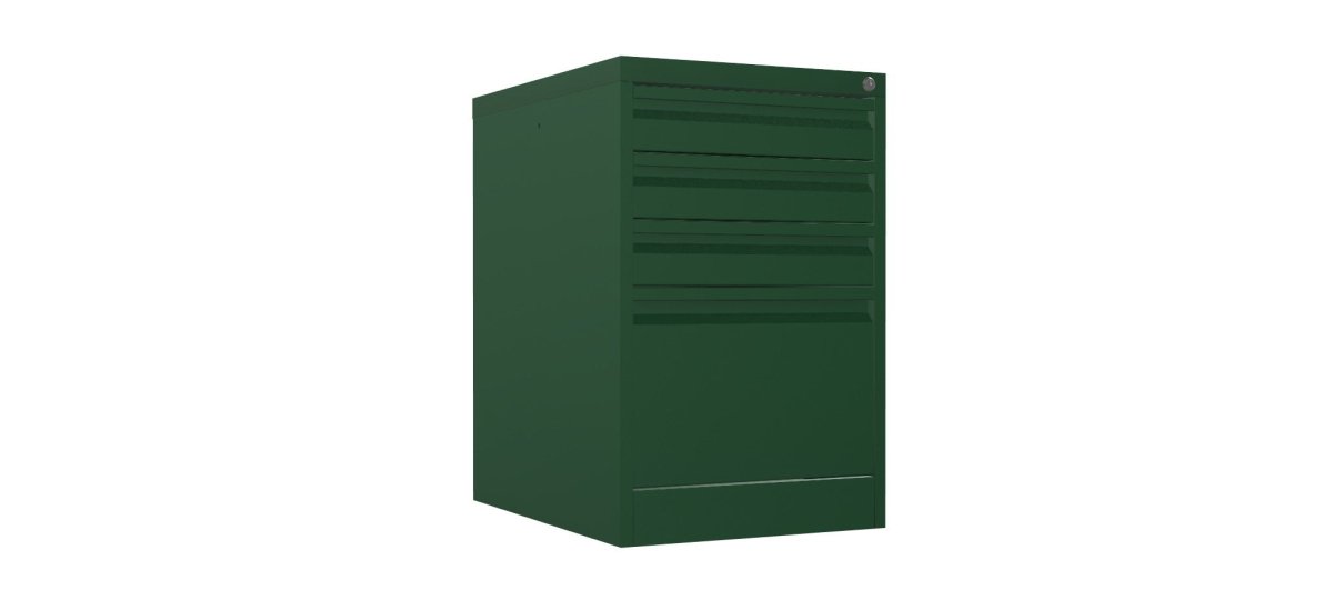 Home Filer Cabinet 4 Drawer (3 + 1) Locking Desk High FCLM1F-green racing