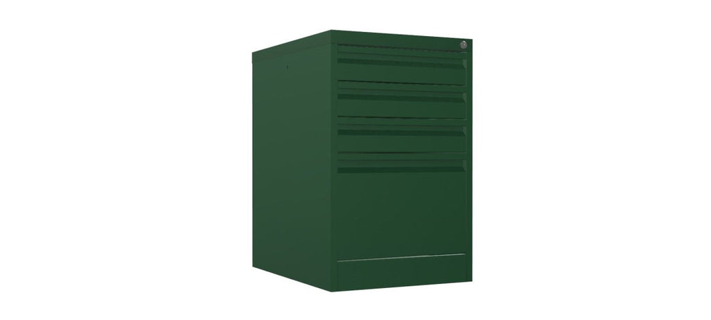 Home Filer Cabinet 4 Drawer (3 + 1) Locking Desk High FCLM1F-green racing