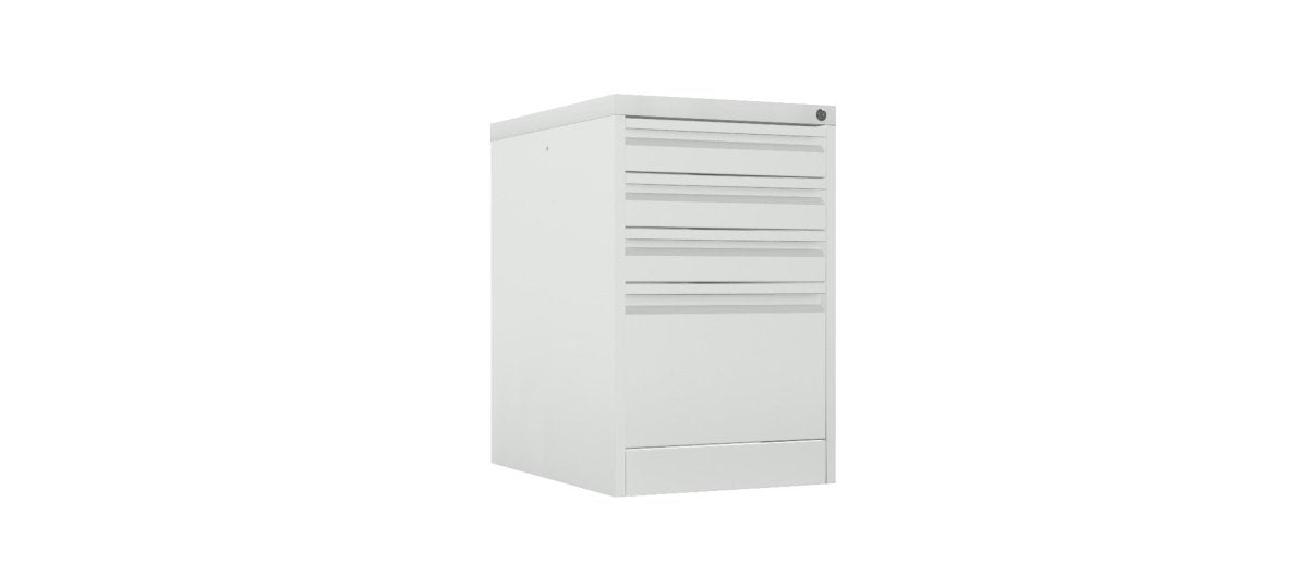 Home Filer Cabinet 4 Drawer (3 + 1) Locking Desk High FCLM1F-grey light