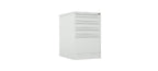 Home Filer Cabinet 4 Drawer (3 + 1) Locking Desk High FCLM1F-grey light