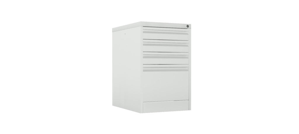 Home Filer Cabinet 4 Drawer (3 + 1) Locking Desk High FCLM1F-grey light