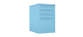 Home Filer Cabinet 4 Drawer (3 + 1) Locking Desk High FCLM1F-blue pale