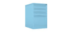 Home Filer Cabinet 4 Drawer (3 + 1) Locking Desk High FCLM1F-blue pale