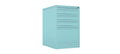 Home Filer Cabinet 4 Drawer (3 + 1) Locking Desk High FCLM1F-turquoise