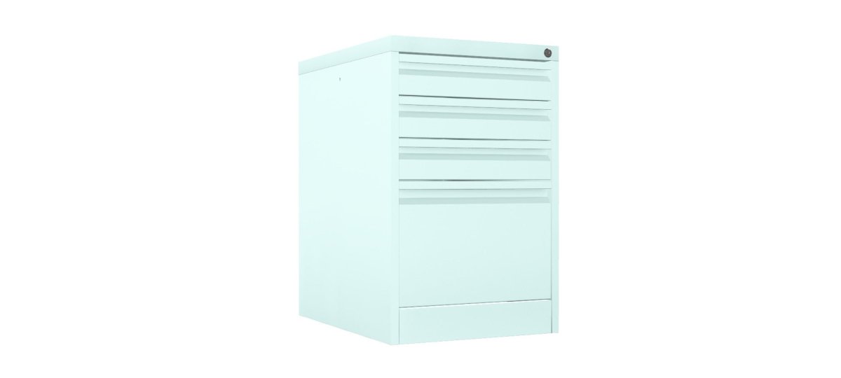 Home Filer Cabinet 4 Drawer (3 + 1) Locking Desk High FCLM1F-peppermint