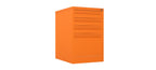 Home Filer Cabinet 4 Drawer (3 + 1) Locking Desk High FCLM1F-orange
