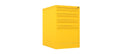 Home Filer Cabinet 4 Drawer (3 + 1) Locking Desk High FCLM1F-yellow sunshine