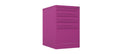 Home Filer Cabinet 4 Drawer (3 + 1) Locking Desk High FCLM1F-purple