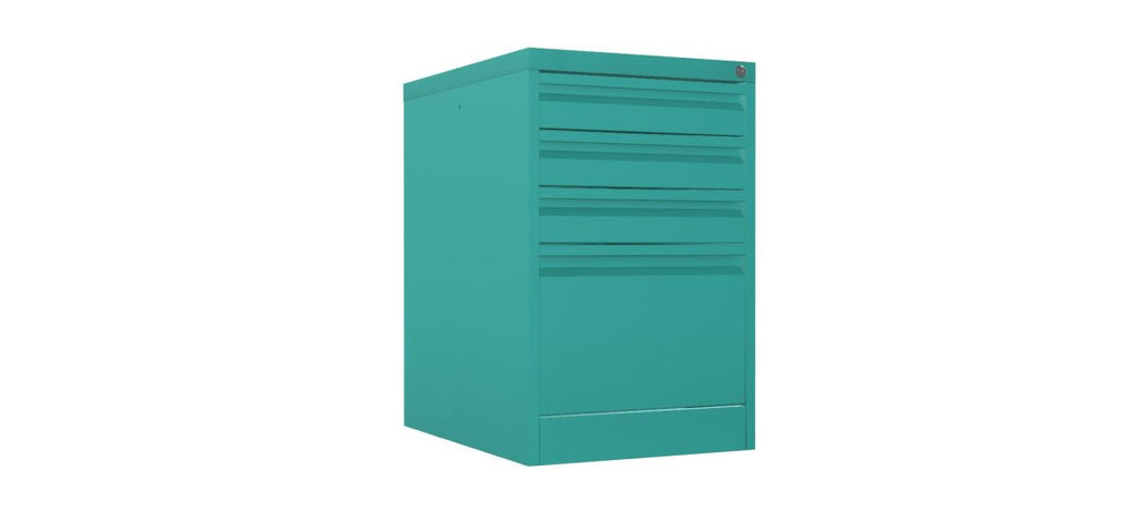 Home Filer Cabinet 4 Drawer (3 + 1) Locking Desk High FCLM1F-verdigris