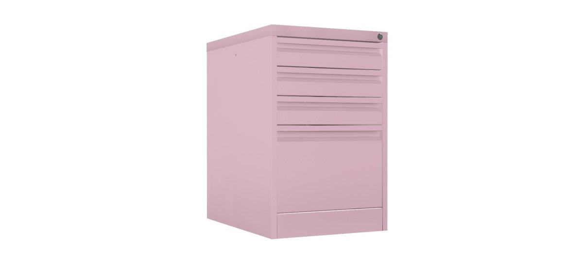 Home Filer Cabinet 4 Drawer (3 + 1) Locking Desk High FCLM1F-violet