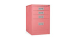 Home Filer Cabinet 4 Drawer (3 + 1) Locking Desk High FCM1F-pink