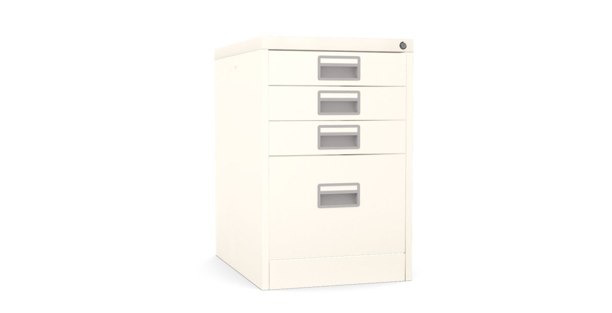 Home Filer Cabinet 4 Drawer (3 + 1) Locking Desk High FCM1F-beige