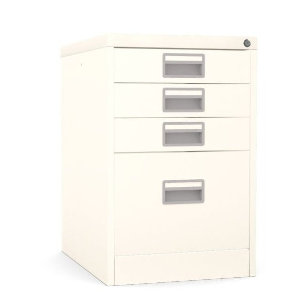 Home Filer Cabinet 4 Drawer (3 + 1) Locking Desk High FCM1F-beige