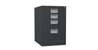 Home Filer Cabinet 4 Drawer (3 + 1) Locking Desk High FCM1F-black