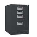 Home Filer Cabinet 4 Drawer (3 + 1) Locking Desk High FCM1F-black