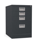 Home Filer Cabinet 4 Drawer (3 + 1) Locking Desk High FCM1F-black