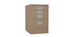 Home Filer Cabinet 4 Drawer (3 + 1) Locking Desk High FCM1F-brown