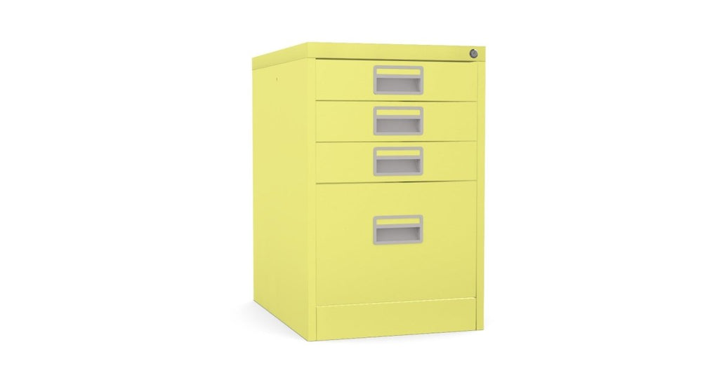 Home Filer Cabinet 4 Drawer (3 + 1) Locking Desk High FCM1F-chlorophyll