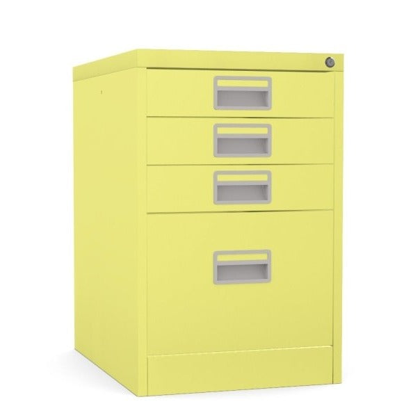 Home Filer Cabinet 4 Drawer (3 + 1) Locking Desk High FCM1F-chlorophyll