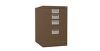 Home Filer Cabinet 4 Drawer (3 + 1) Locking Desk High FCM1F-coffee