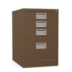Home Filer Cabinet 4 Drawer (3 + 1) Locking Desk High FCM1F-coffee