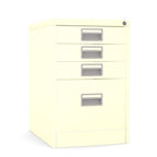 Home Filer Cabinet 4 Drawer (3 + 1) Locking Desk High FCM1F-cream