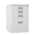Home Filer Cabinet 4 Drawer (3 + 1) Locking Desk High FCM1F-grey goose