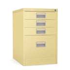 Home Filer Cabinet 4 Drawer (3 + 1) Locking Desk High FCM1F-green beige