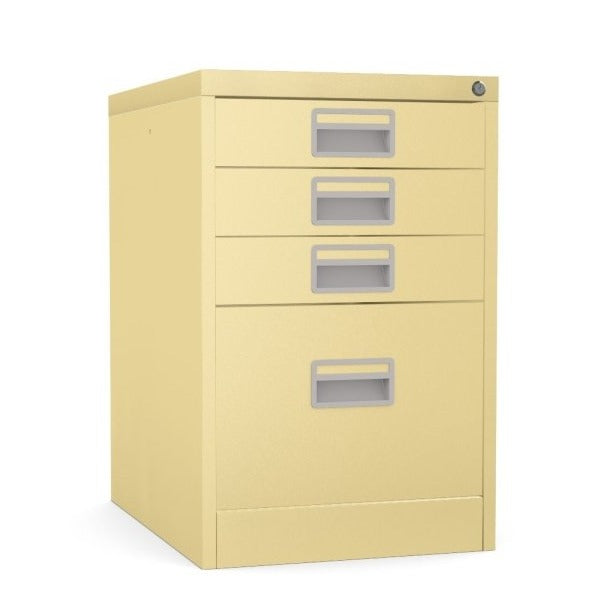 Home Filer Cabinet 4 Drawer (3 + 1) Locking Desk High FCM1F-green beige