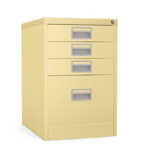 Home Filer Cabinet 4 Drawer (3 + 1) Locking Desk High FCM1F-green beige