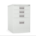 Home Filer Cabinet 4 Drawer (3 + 1) Locking Desk High FCM1F-Light Grey