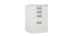 Home Filer Cabinet 4 Drawer (3 + 1) Locking Desk High FCM1F-Light Grey