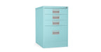 Home Filer Cabinet 4 Drawer (3 + 1) Locking Desk High FCM1F-turquoise