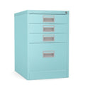 Home Filer Cabinet 4 Drawer (3 + 1) Locking Desk High FCM1F-turquoise